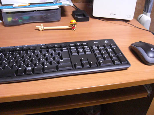 ワイヤレスのキーボード＆マウス