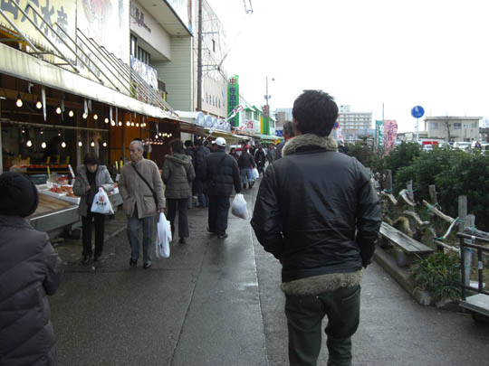 2012年1月3日の寺泊の様子